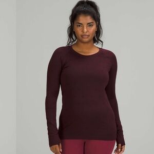lululemon athletica Long Sleeve Top - Burgundy